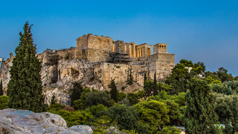 View of the Acropolis from Areopagus Hill