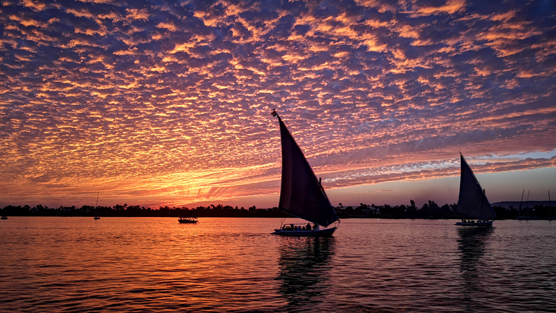 Sunset Felucca Ride on the Nile in Aswan