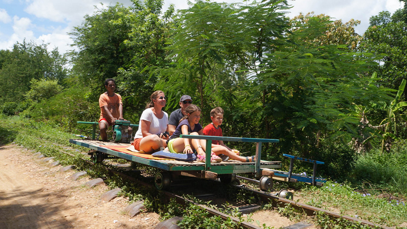 Bamboo Train in Battambang