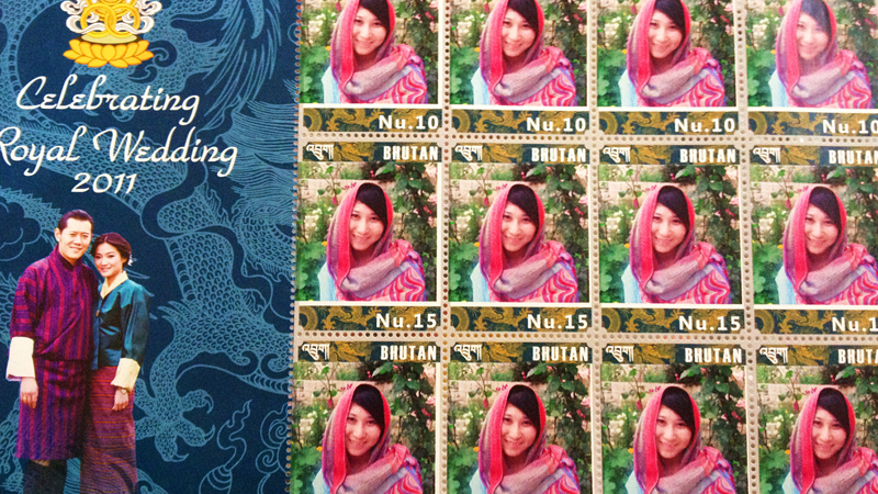 Featured on Bhutan's Stamps at the National Post Office