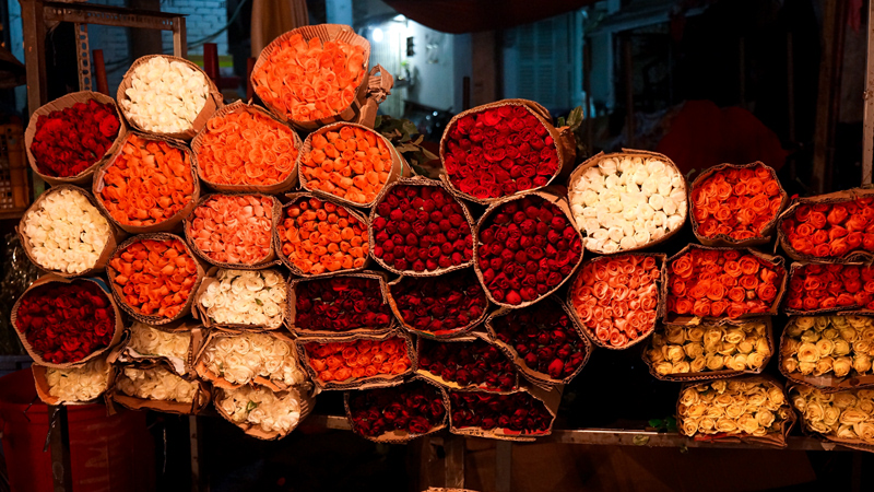 Flower Market in Vietnam