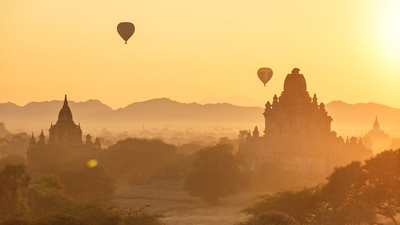 Sunrise over Misty Bagan