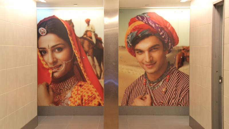 Intuitive Sign of Restroom in Indira Gandhi International Airport