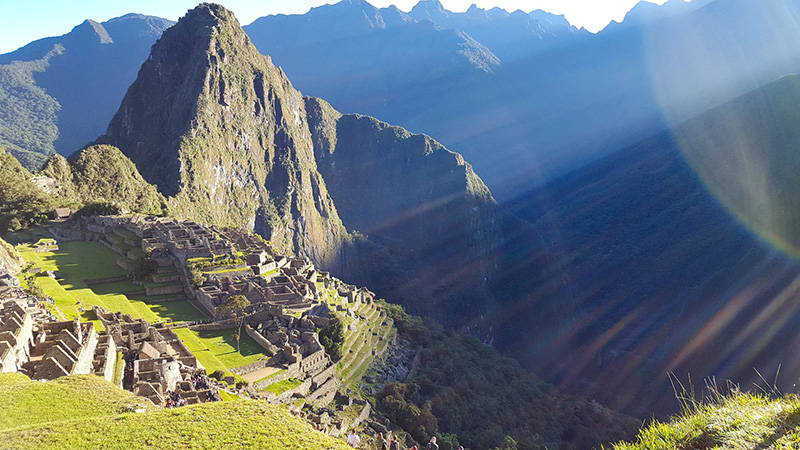 The Sun Light on Machu Picchu