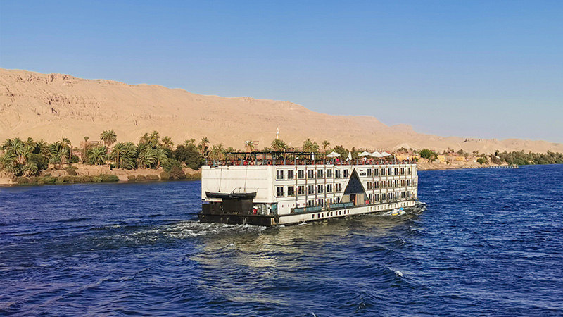 Scenery of the Nile on a Cruise