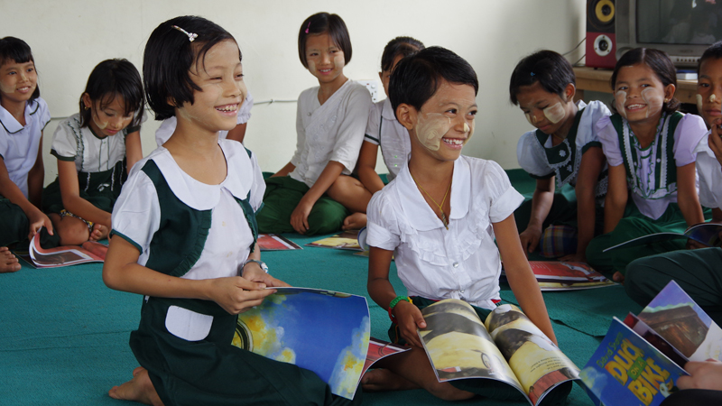 Read a Story with the Students in the School