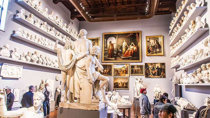 The “Galleria Dell’Accademia” in Florence