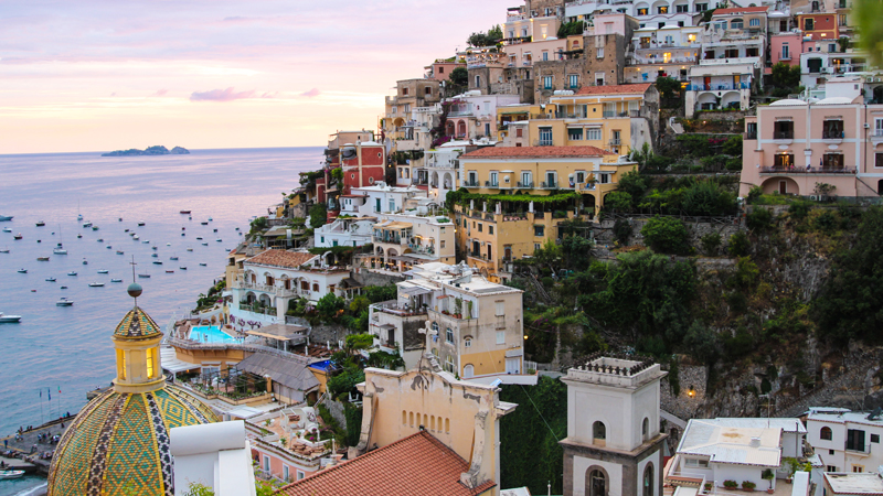The View of Amalfi Coast on Path of the Gods