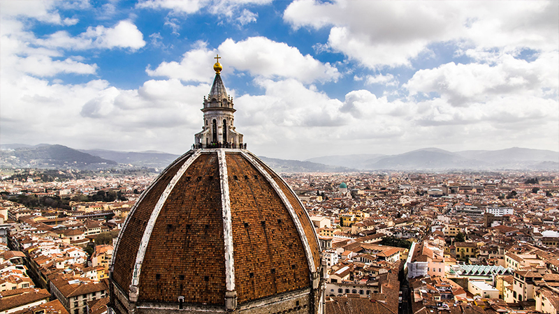 Overlook Florence from the Cathedral of Santa Maria del Fiore (Duomo)