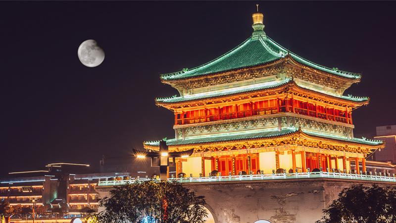 Night View of the Mid-Autumn Festival