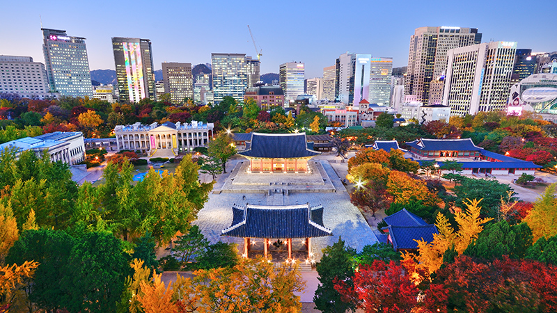 Night View of Seoul, South Korea
