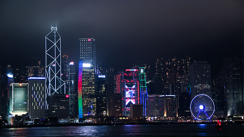Night View of Victoria Harbour