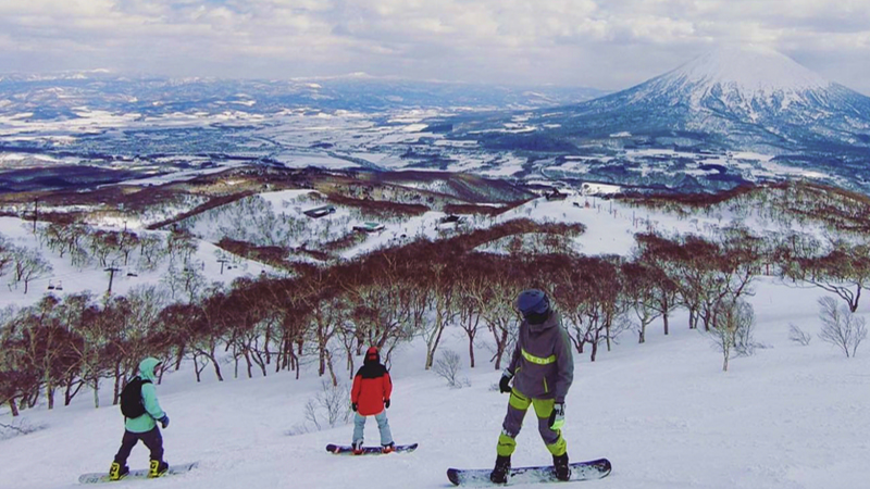 Skiing in Japan