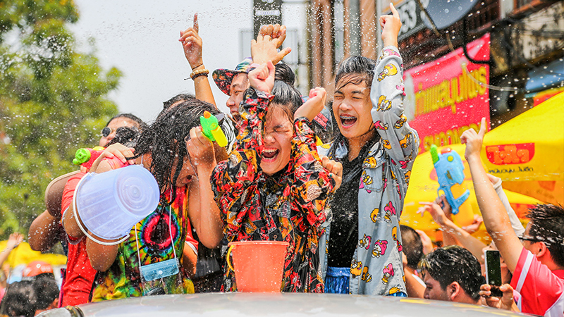 Celebrate the Songkran in Thailand