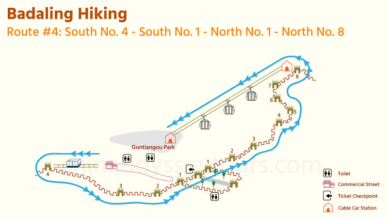 Badaling Great Wall Hiking Route #4