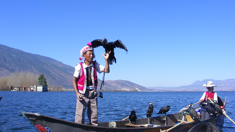 Take a boat on Erhai Lake