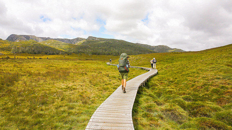 Hiking at Cradle Mountain