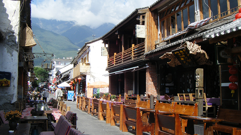 Street view of Dali Ancient City