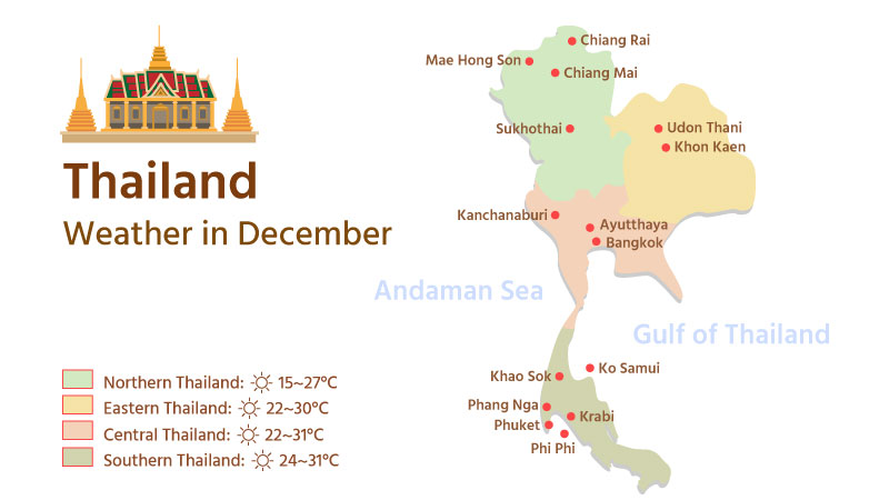 Thailand Weather Map in December