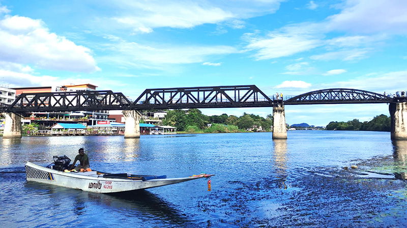 Paddling on Kwai River