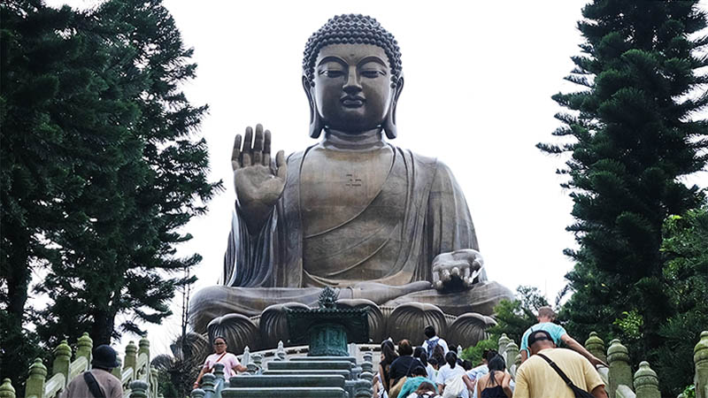 The Big Buddha in Lantau Island