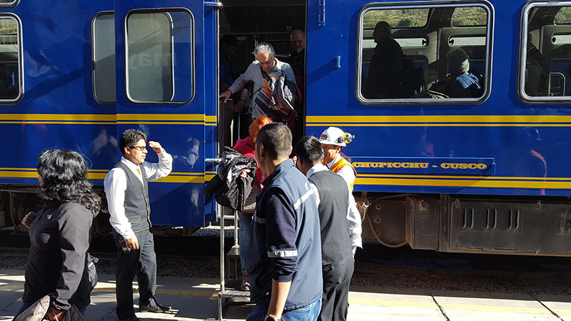 Train Between Cusco and Machu Picchu