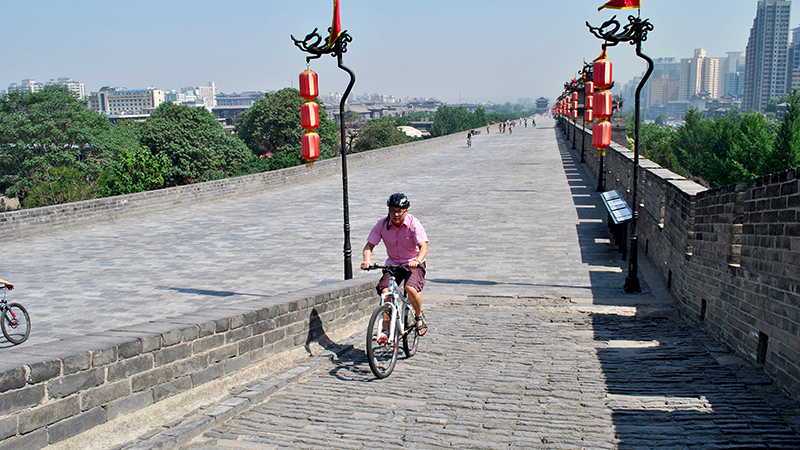Take a bicycle ride on the Ancient City Wall