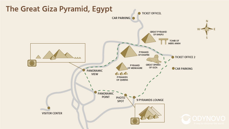 Great Pyramid of Giza Map