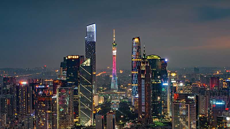 Night view of Canton Tower