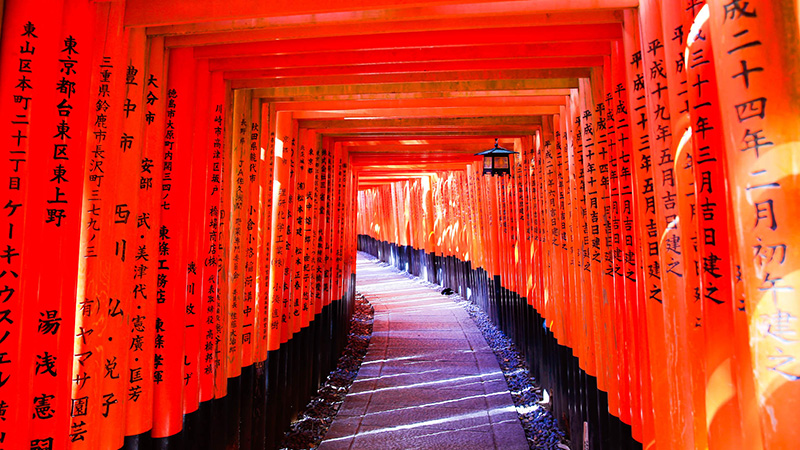 Torii Gates at Fushimi Inari Taisha, Kyoto