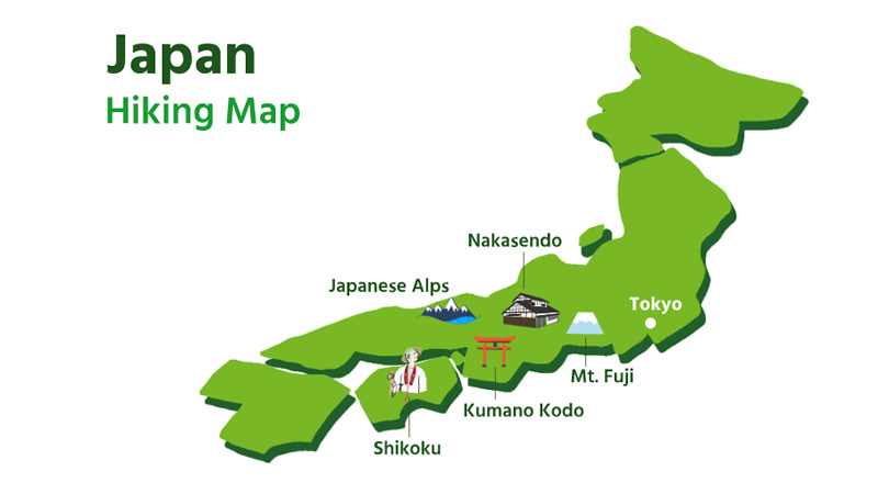 Japan Hiking Map
