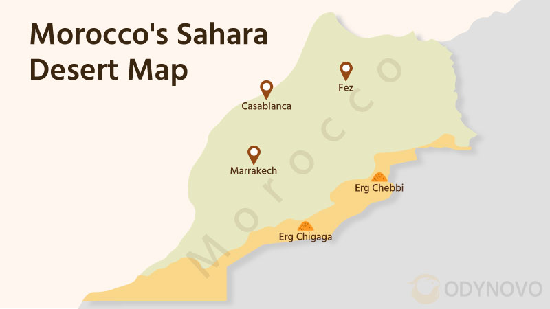 Morocco's Sahara Desert Map