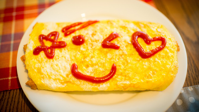 Omurice in the Café