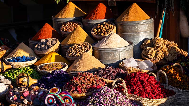 Spices in Marrakech Market