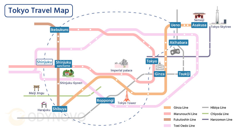 Tokyo Travel Map