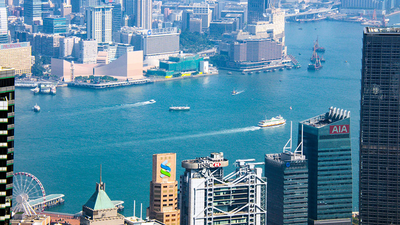 Victoria Peak in Hong Kong