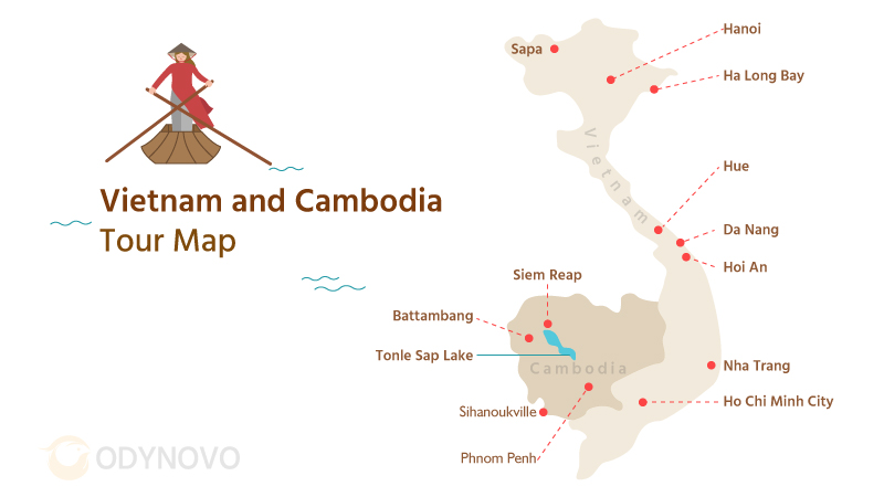 Top Places of Vietnam and Cambodia