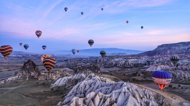 Hot Air Balloon Ride at Dawn
