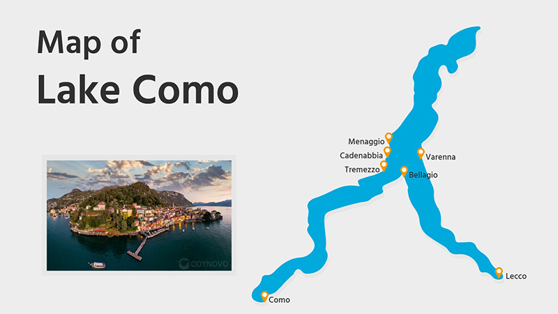 Map of Lake Como