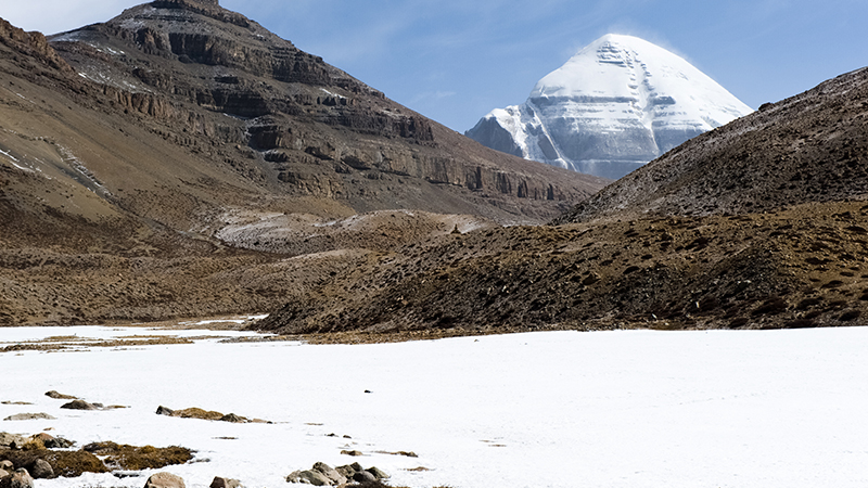 The Mount Kailash afar