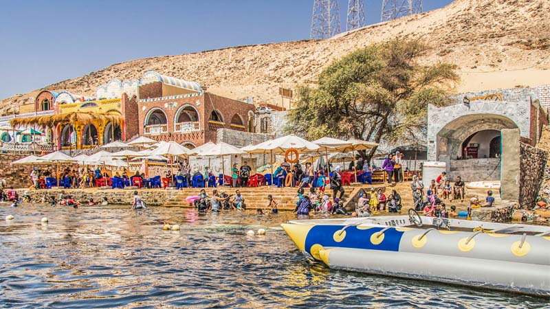 Locals Having Fun by the Nile River