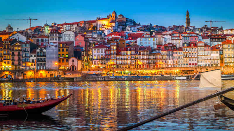 View of Porto at Night