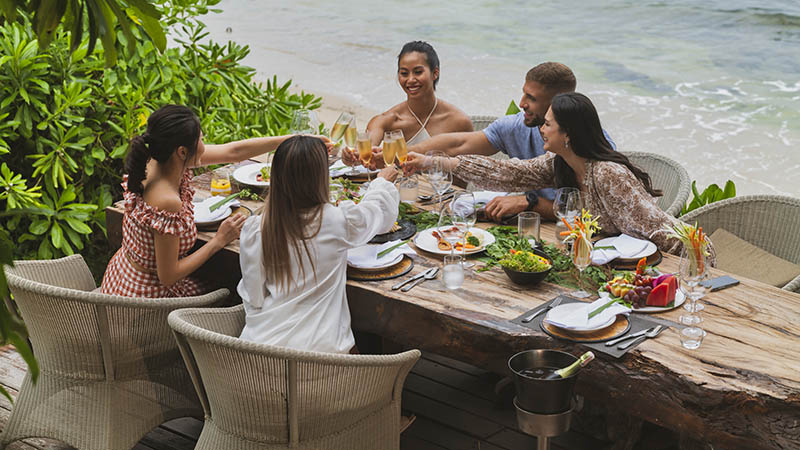 Relaxed Moment With Friends