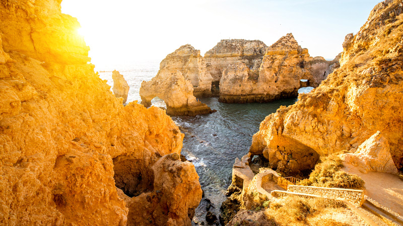 Rocky Coastline Along Lagos