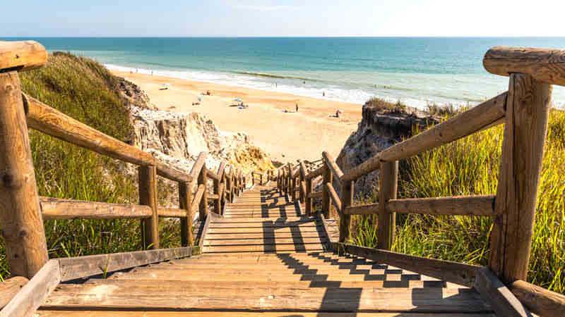 Stunning Cliffs & Sandy Beach at Praia da Falesi