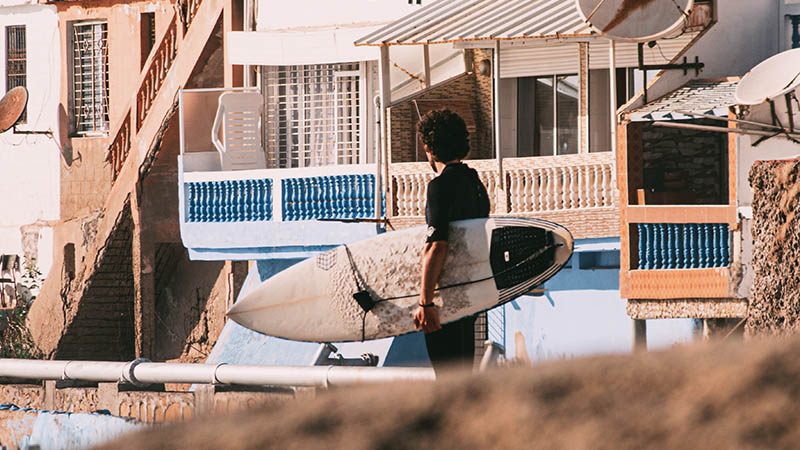 Surfer in Taghazout