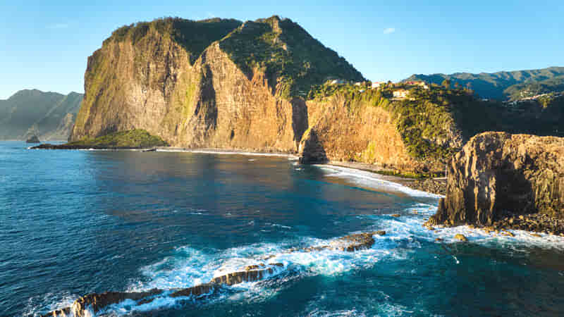 View of Madeira Cliffs Coastline