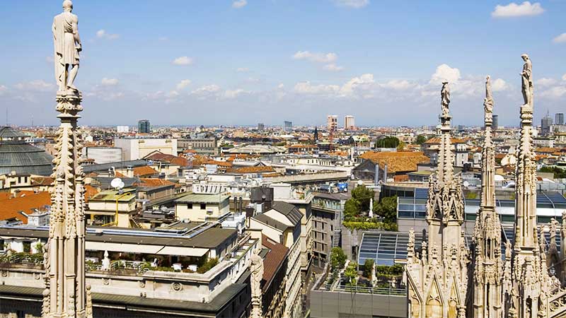 View of Milan Cityscape