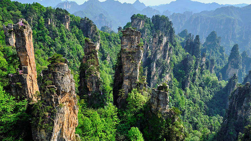 Beautiful avatar mounatains in Zhangjiajie