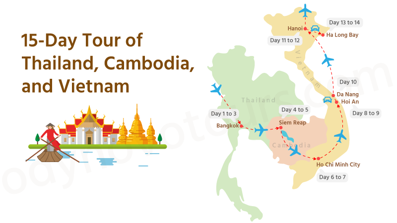 15 Day Tour of Vietnam, Cambodia & Thailand